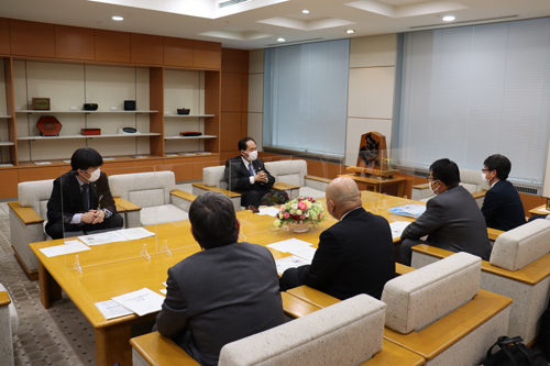 香川県知事表敬訪問の様子